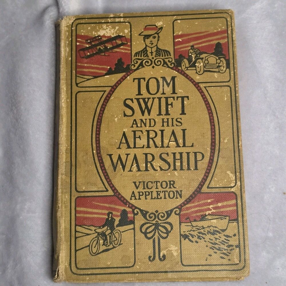 Tom Swift and His Aerial Warship by Victor Appleton, Vintage, Poor Condition TLC